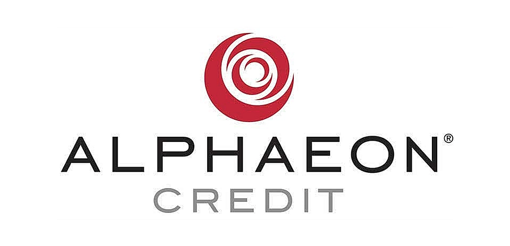 Alphaeon Credit logo and branding design.